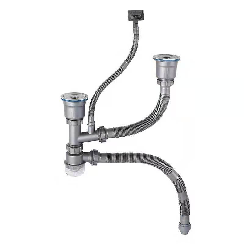 double bowl stainless drainer